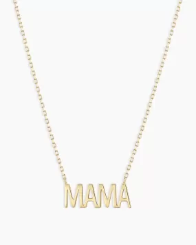 14k Gold Mama Necklace