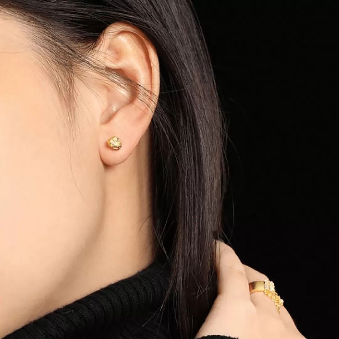 18K Gold Vermeil Jess Stud Earrings