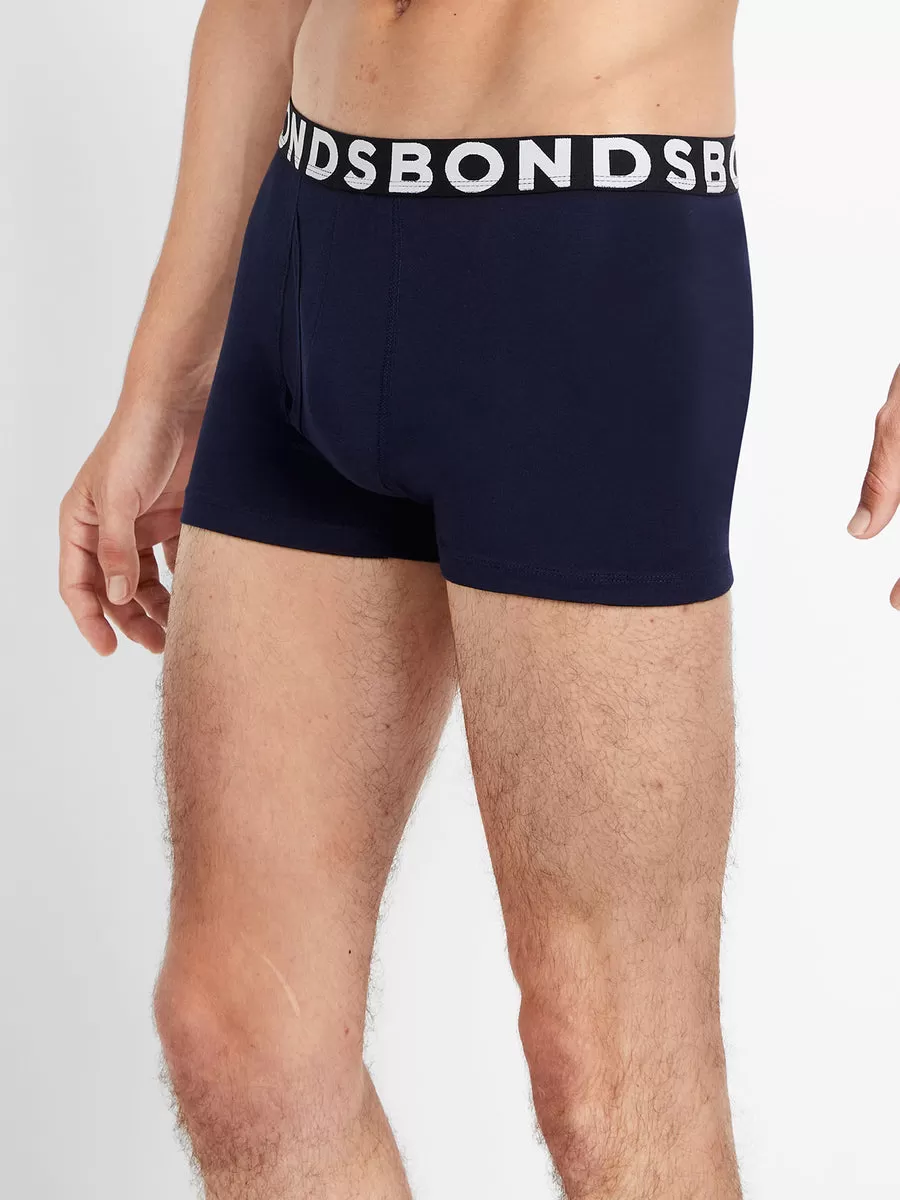 5 x Bonds Everyday Trunks - Mens Underwear Navy Jocks