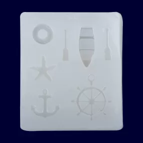 60*70mm Anchor Ship Rudder Silicone Mold Ocean Style Mould Clay Mold DIY Jewelry accessories 1pcs 10298850