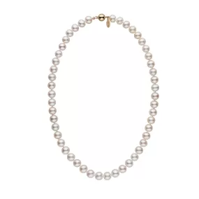 8.5-9.0 mm 18 Inch White Freshadama Freshwater Pearl Necklace