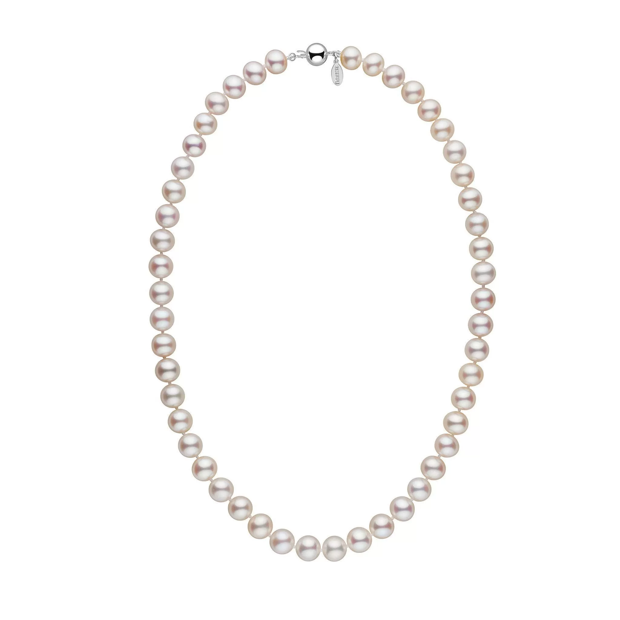 8.5-9.0 mm 18 Inch White Freshadama Freshwater Pearl Necklace