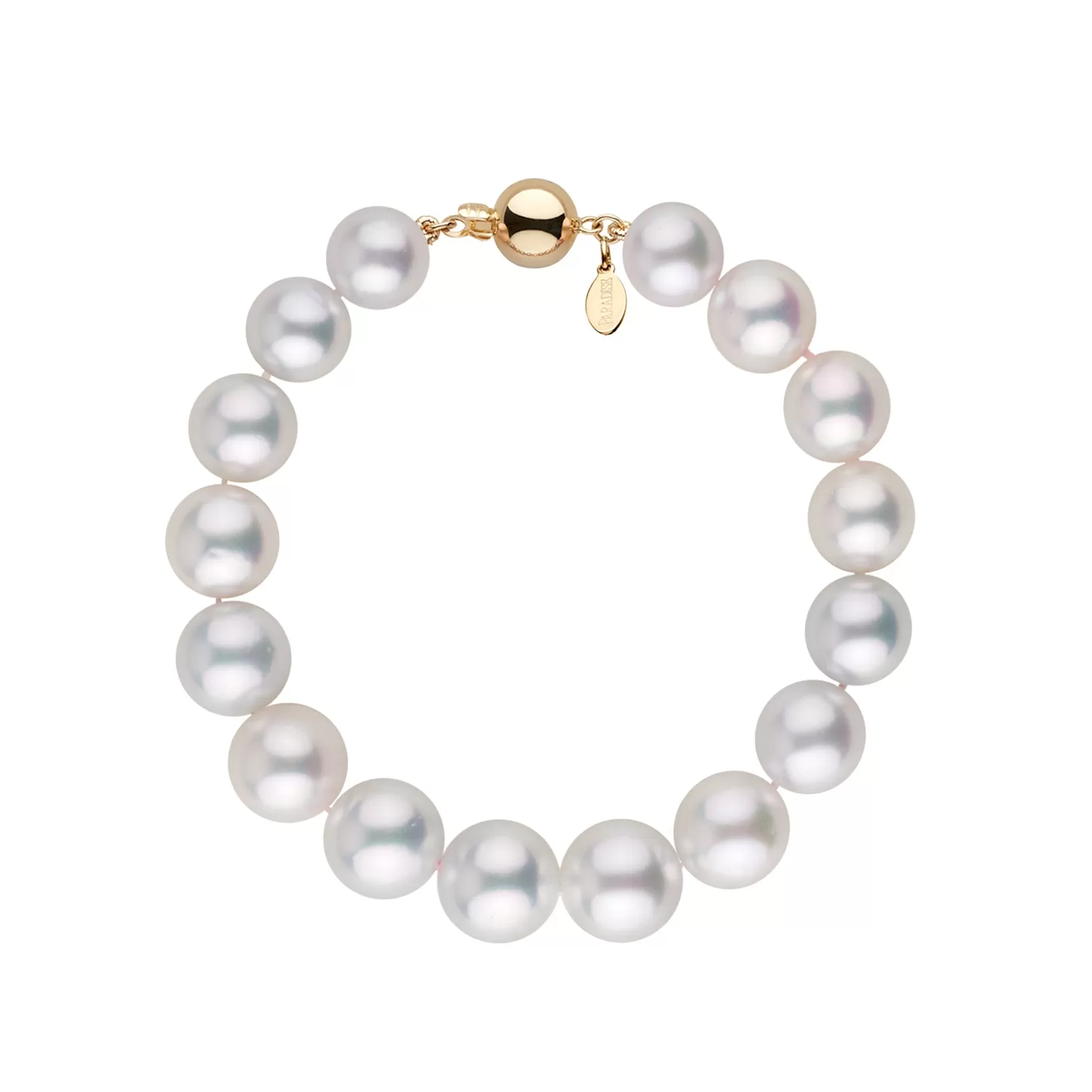 9.1-11.3 mm AAA White South Sea Round Pearl Bracelet