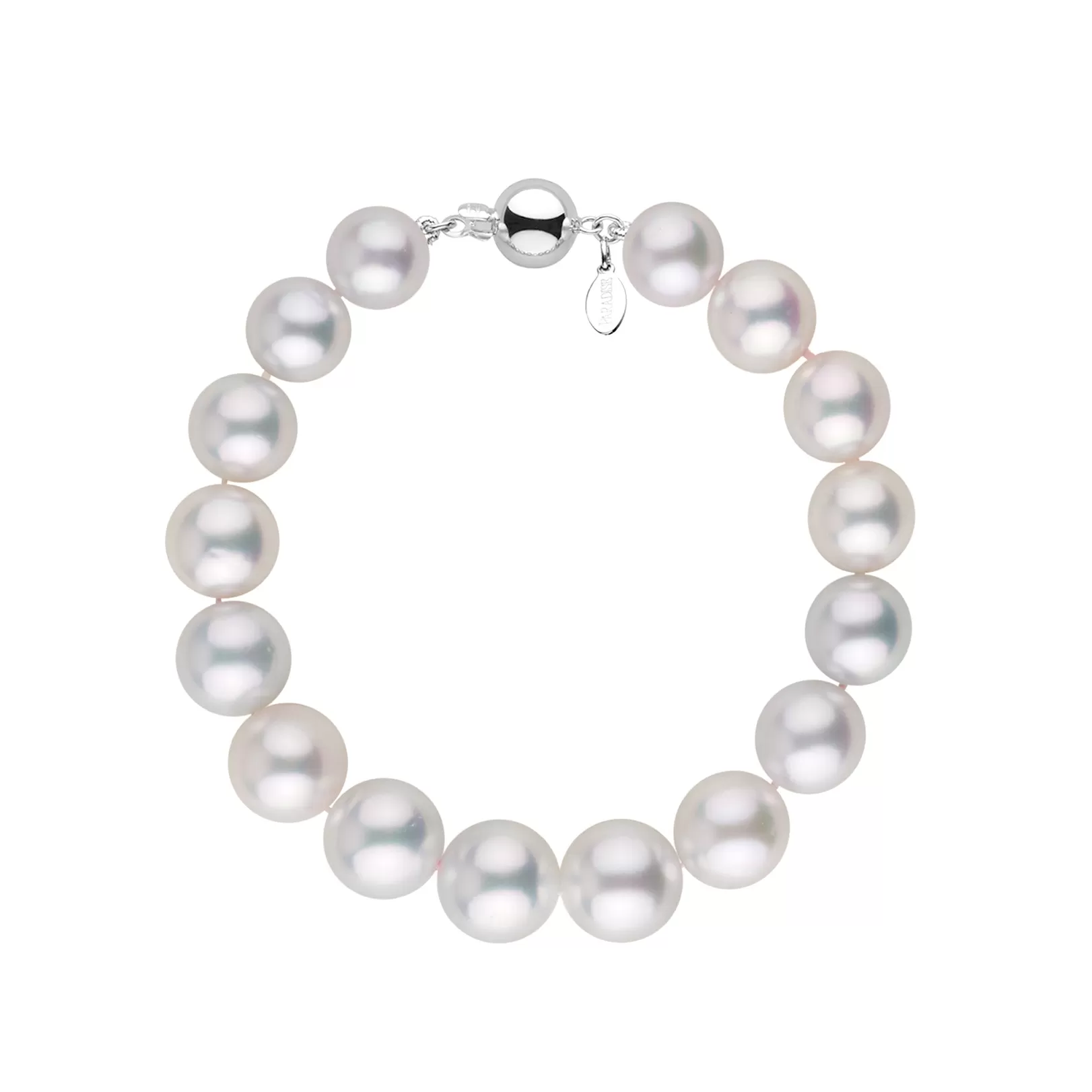 9.1-11.3 mm AAA White South Sea Round Pearl Bracelet