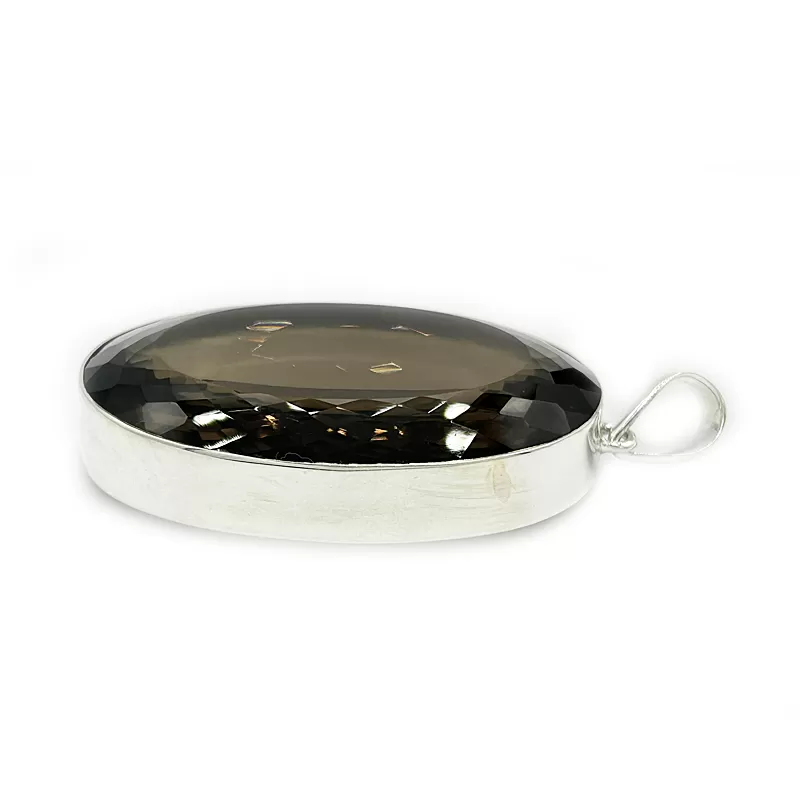 Aarna Smoky Quartz XL Oval Pendant