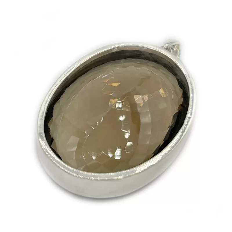 Aarna Smoky Quartz XL Oval Pendant