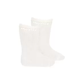 Abel & Lula Baby Socks_White 5426-1