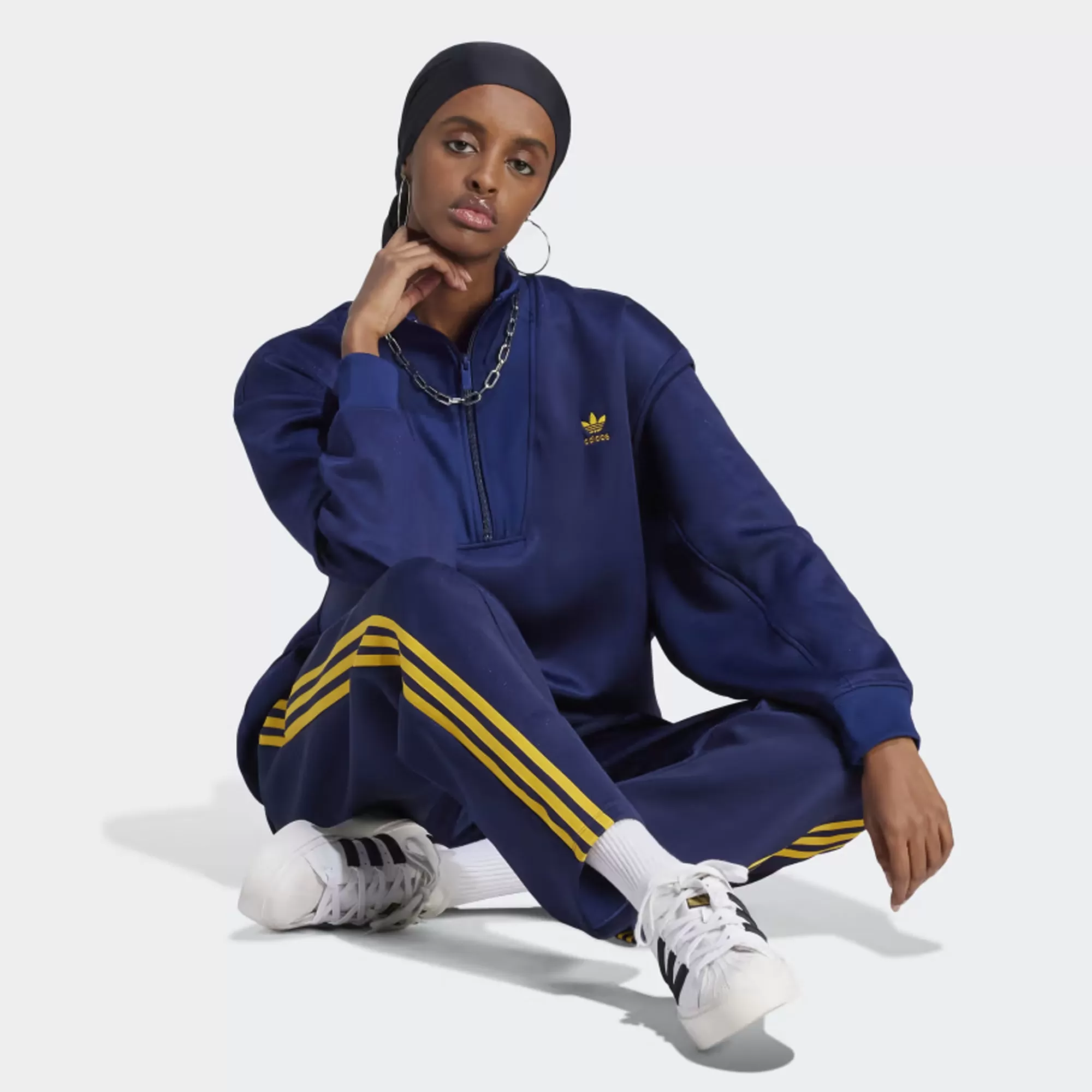 ADICOLOR CLASSICS OVERSIZED SST TRACK PANTS 'DARK BLUE'