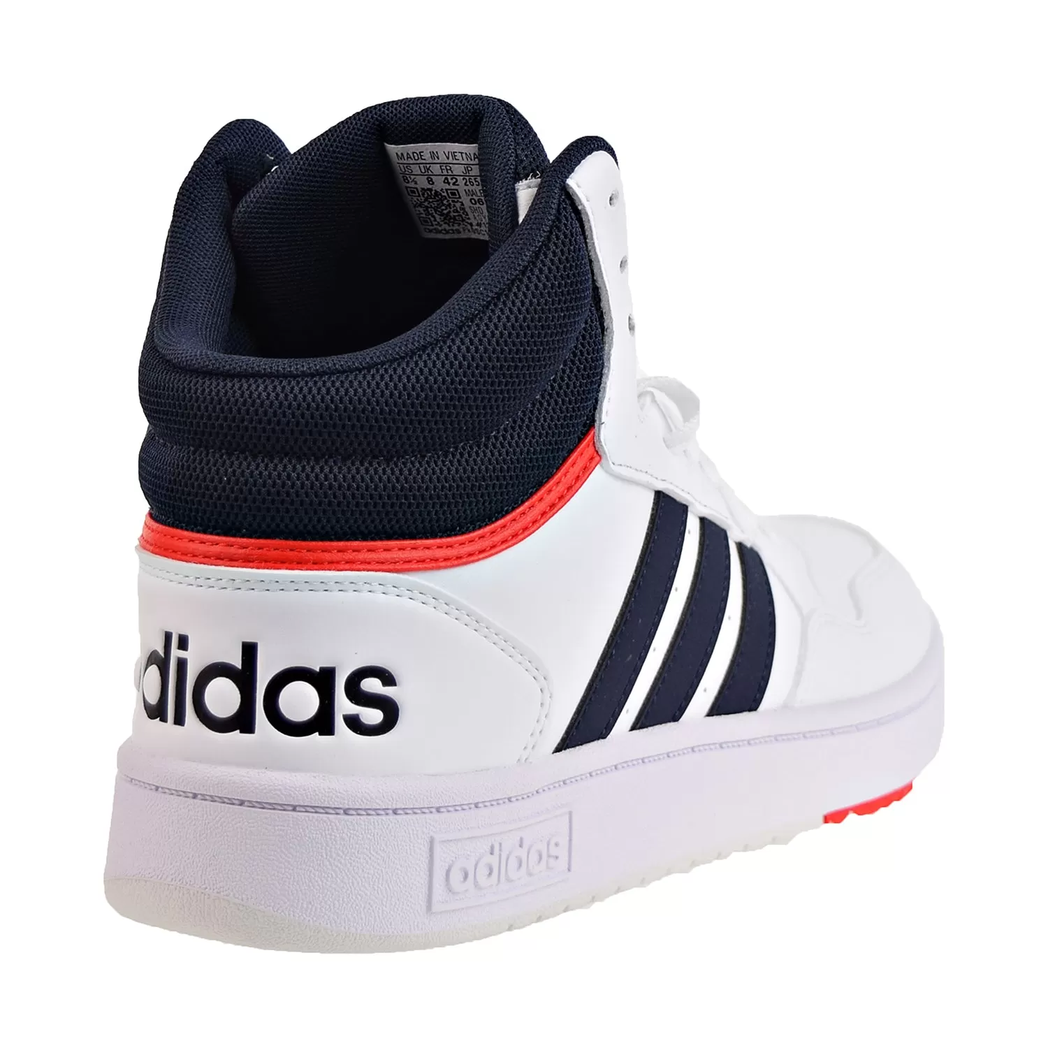 Adidas Hoops 3.0 Mid Classic Vintage Men's Shoes White-Navy-Red