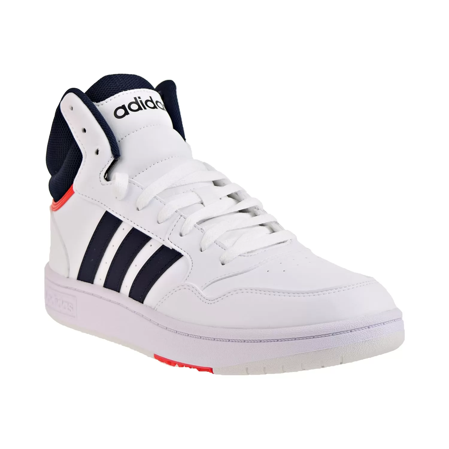 Adidas Hoops 3.0 Mid Classic Vintage Men's Shoes White-Navy-Red