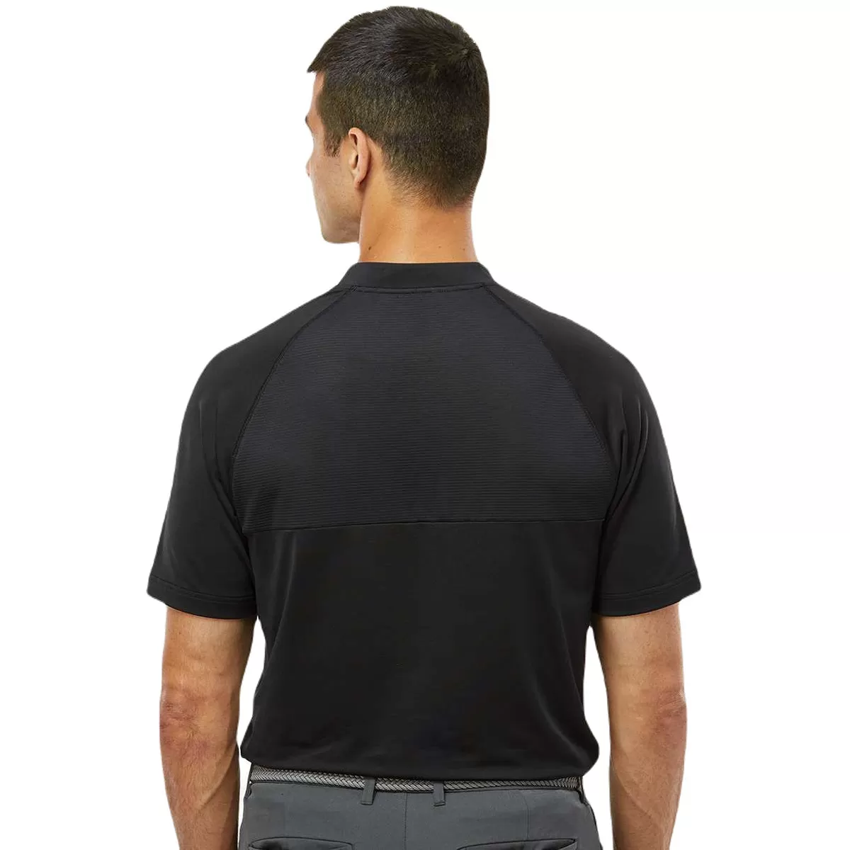 Adidas Men's Black Sport Collar Polo