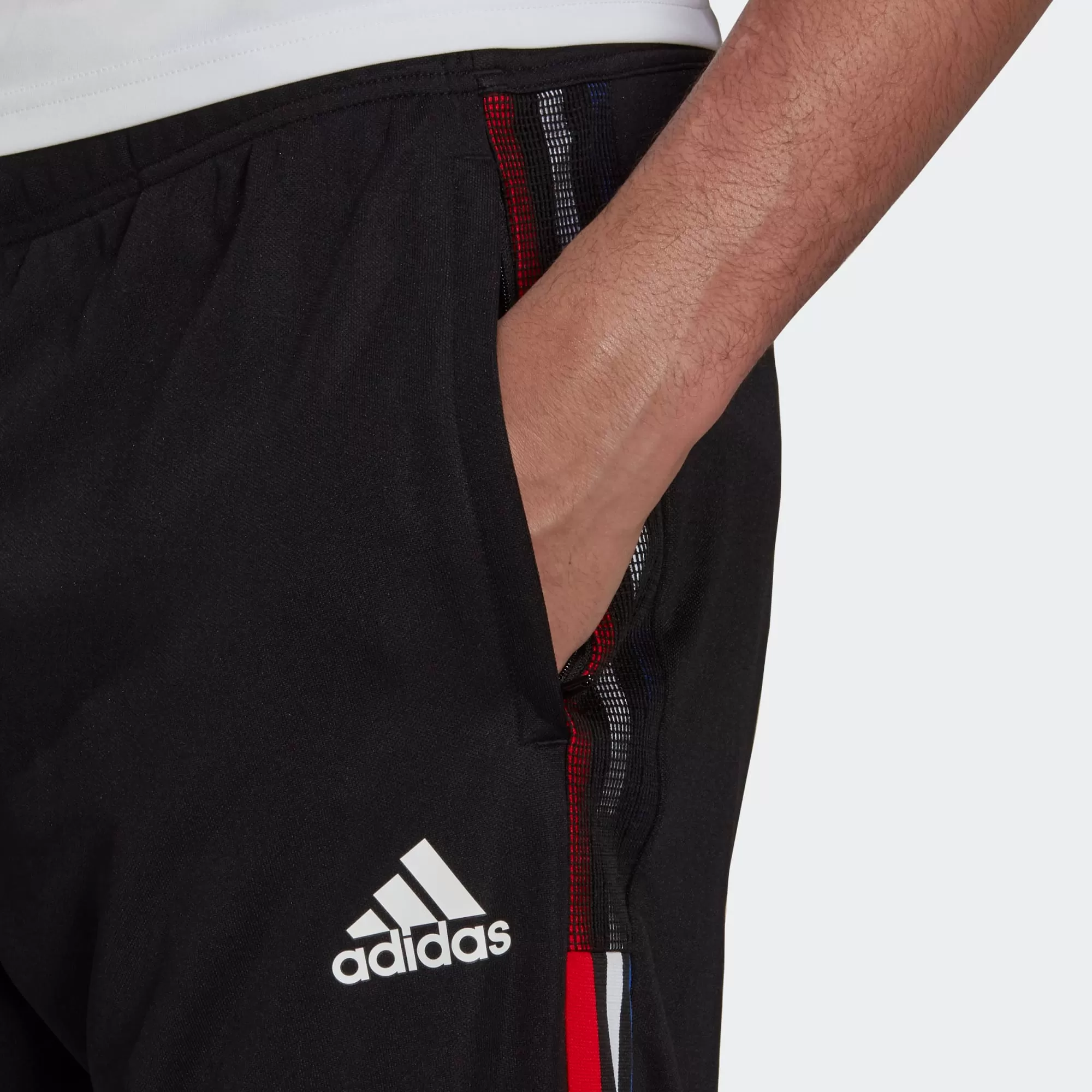 Adidas Men's Tiro Track Pants - Black / Royal Blue / Vivid Red