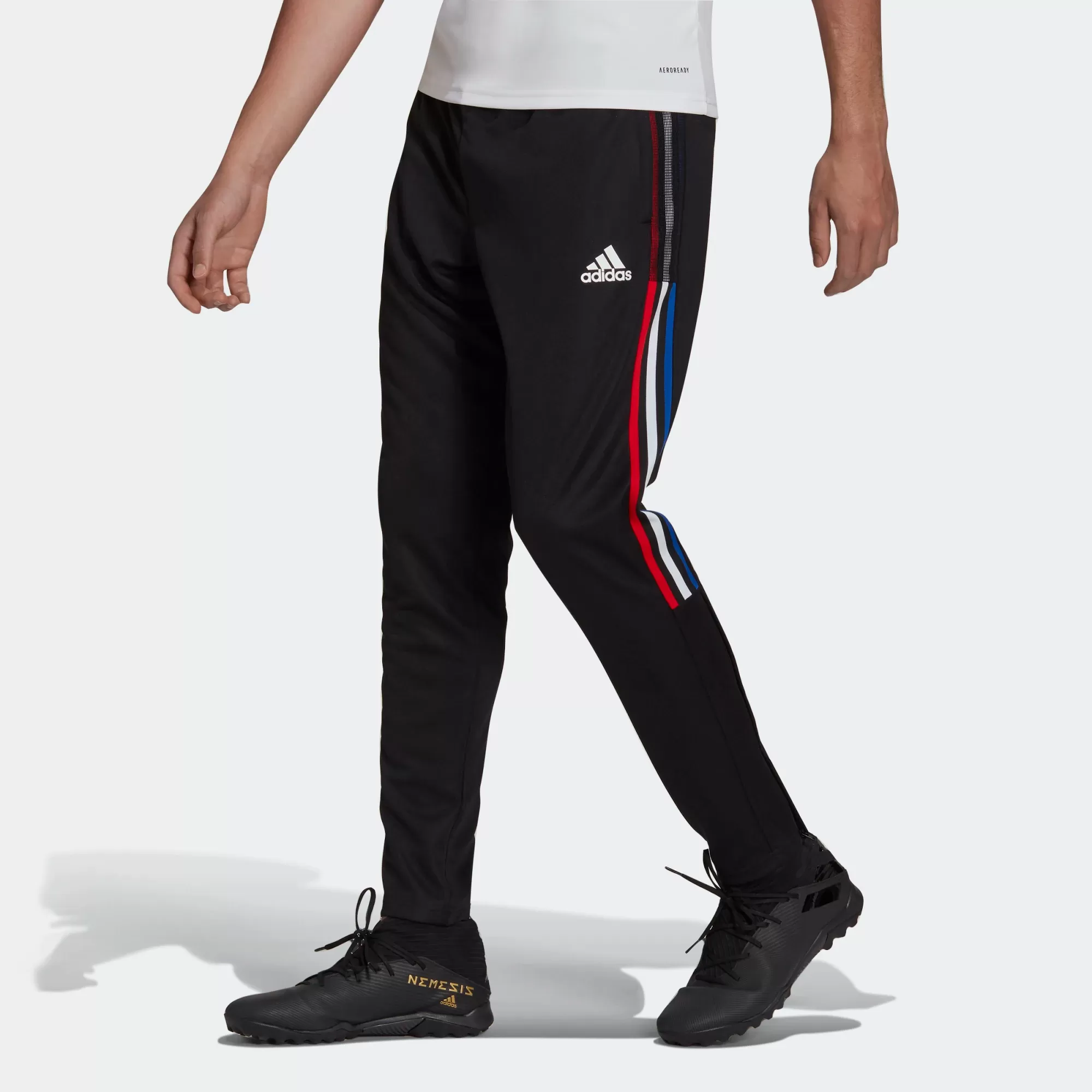 Adidas Men's Tiro Track Pants - Black / Royal Blue / Vivid Red