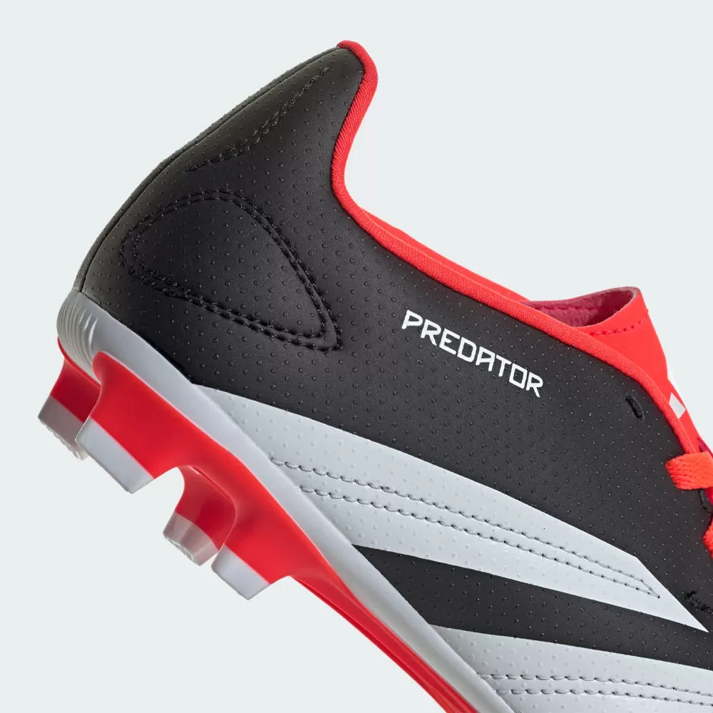 Adidas Predator FxG Jnr Football Boots (Black/White/Solar Red)