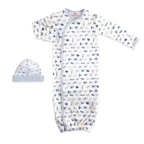 Airplanes Organic Gown Set Magnetic Me