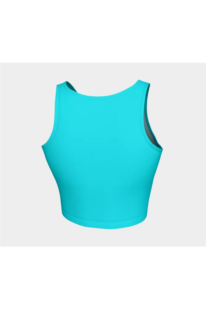 Aqua Blue Athletic Top