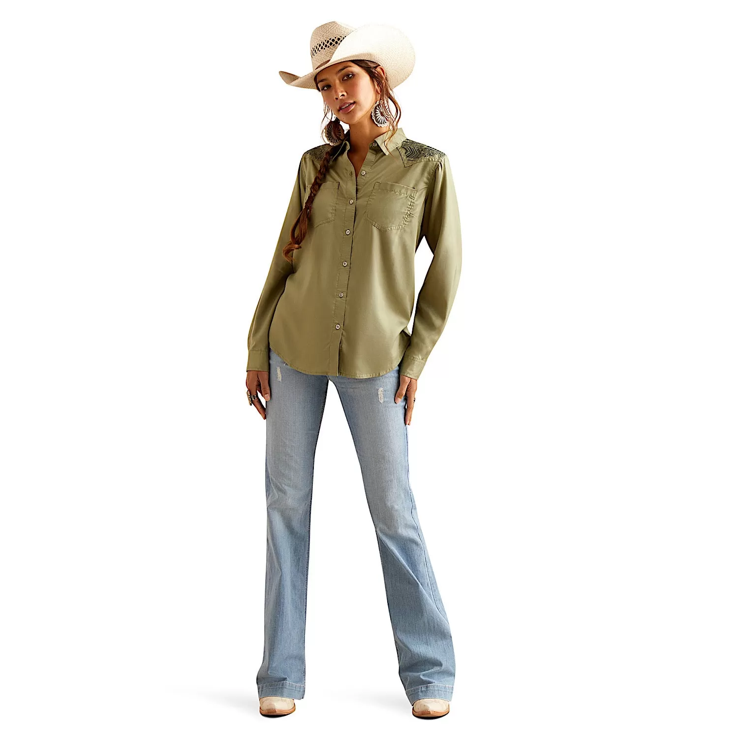 Ariat Women's Erika Shirt - Sage Green