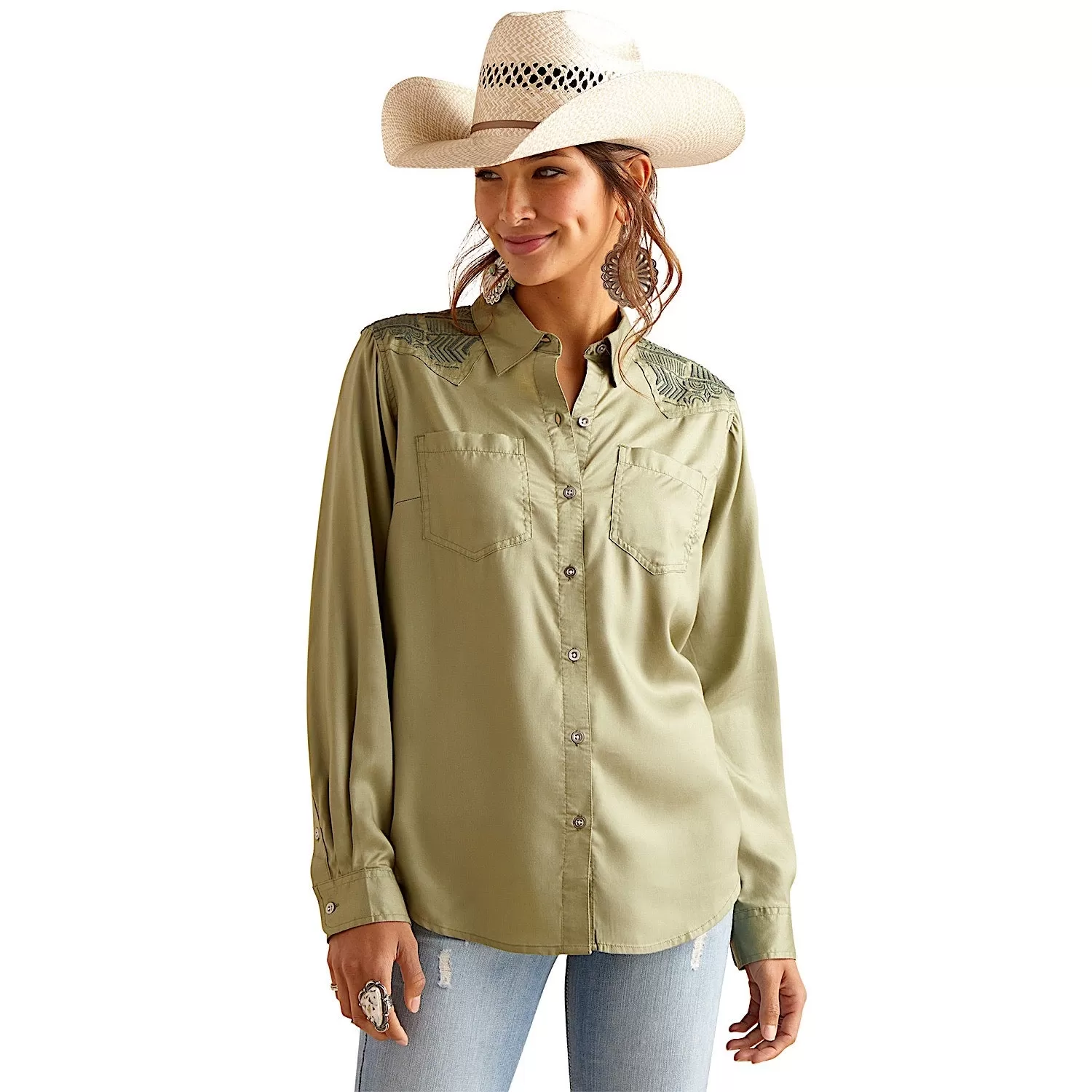 Ariat Women's Erika Shirt - Sage Green