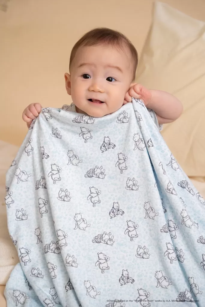 Bamboo Blanket - Blue Hunny Pooh