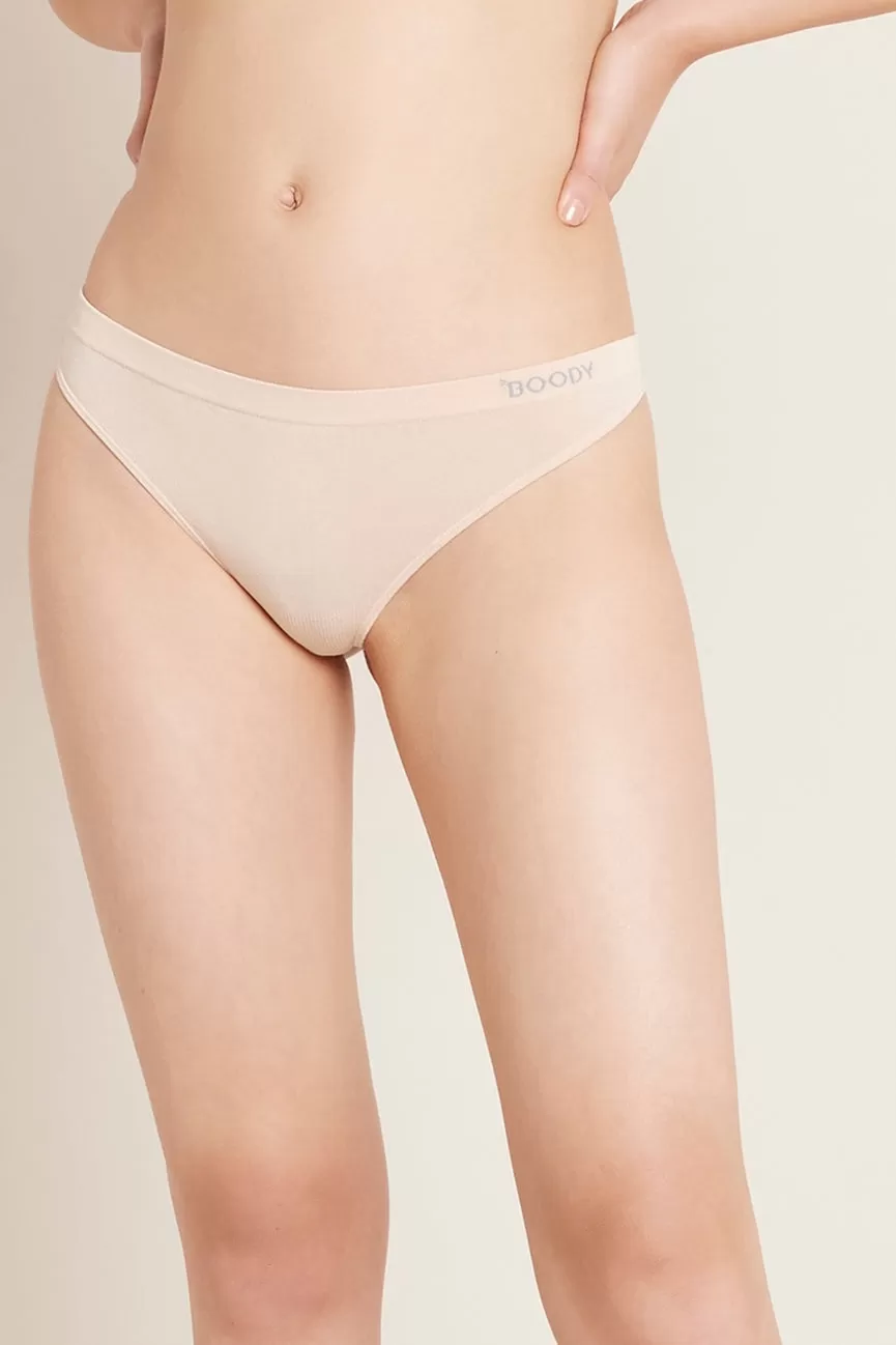 Bamboo G-String Briefs - Black, Blush, White