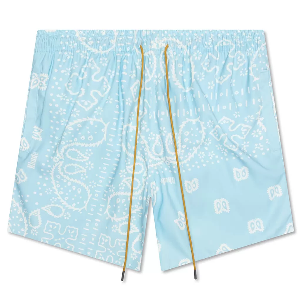 Bandana Swim Trunks - Sky/Creme