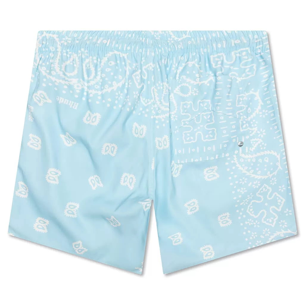 Bandana Swim Trunks - Sky/Creme