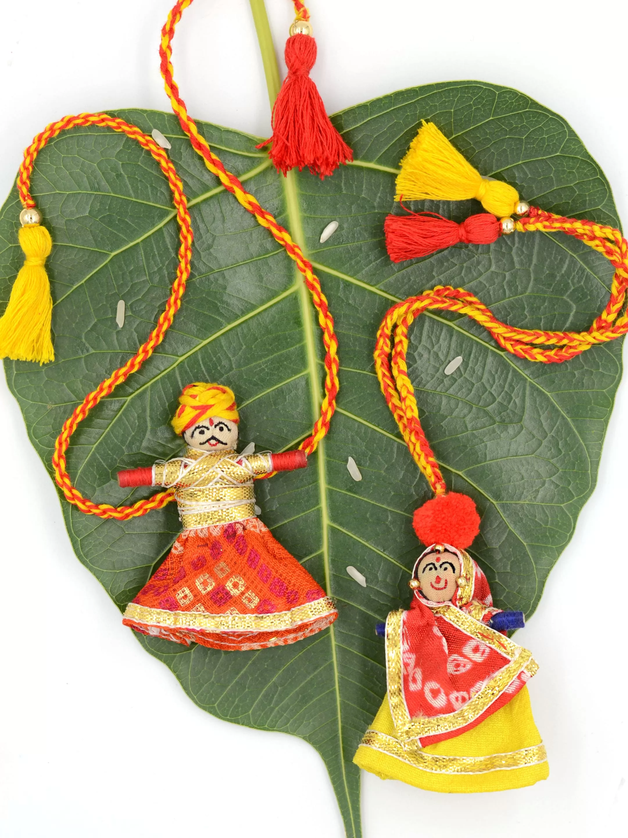 Banna-Banni Rakhi & Lumba Set (For Bhaiya & Bhabhi)