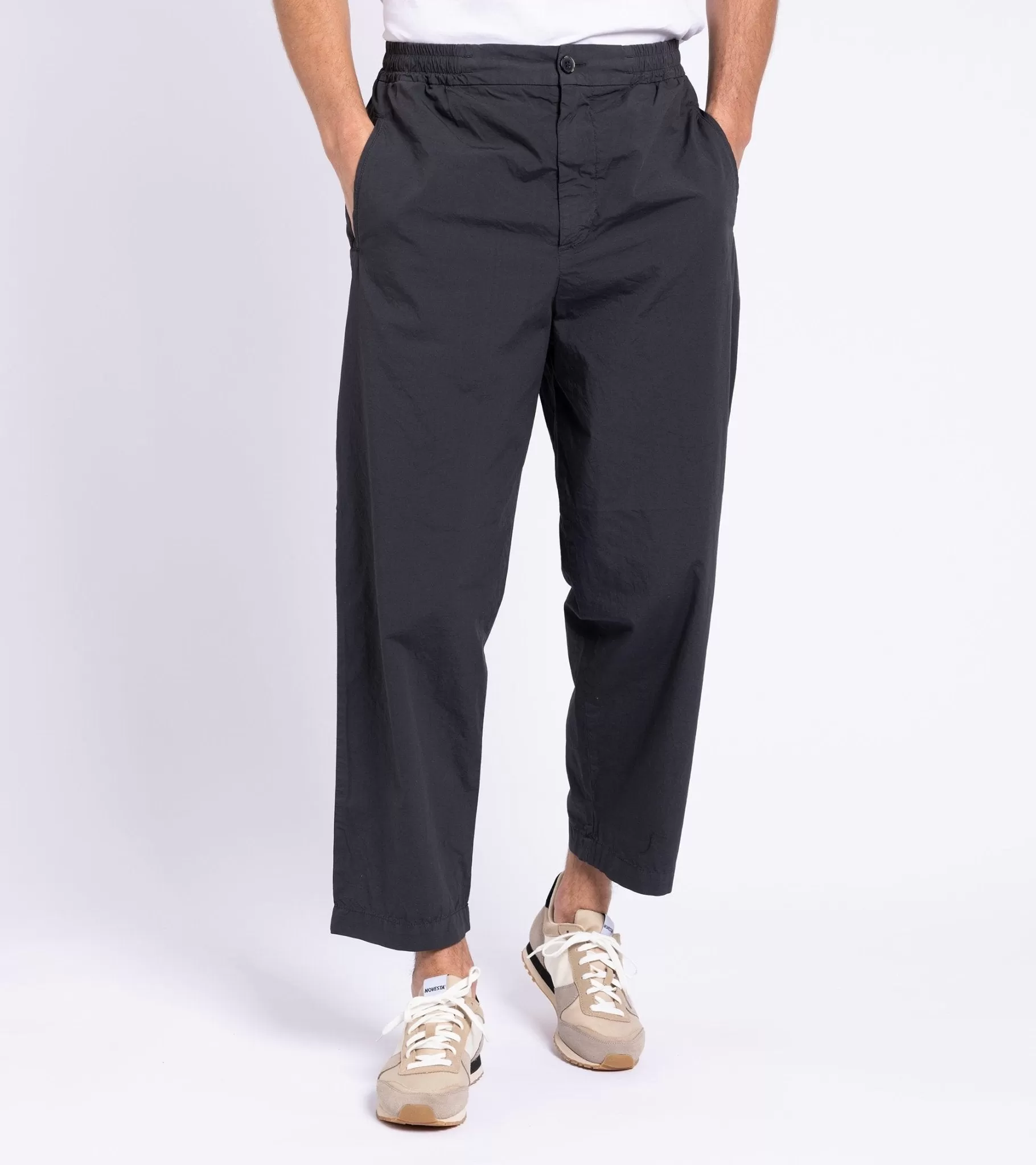 Barena Ameo Pavion Light Cotton Easy Trousers: Grey