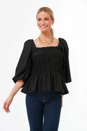 Black Annabelle Blouse