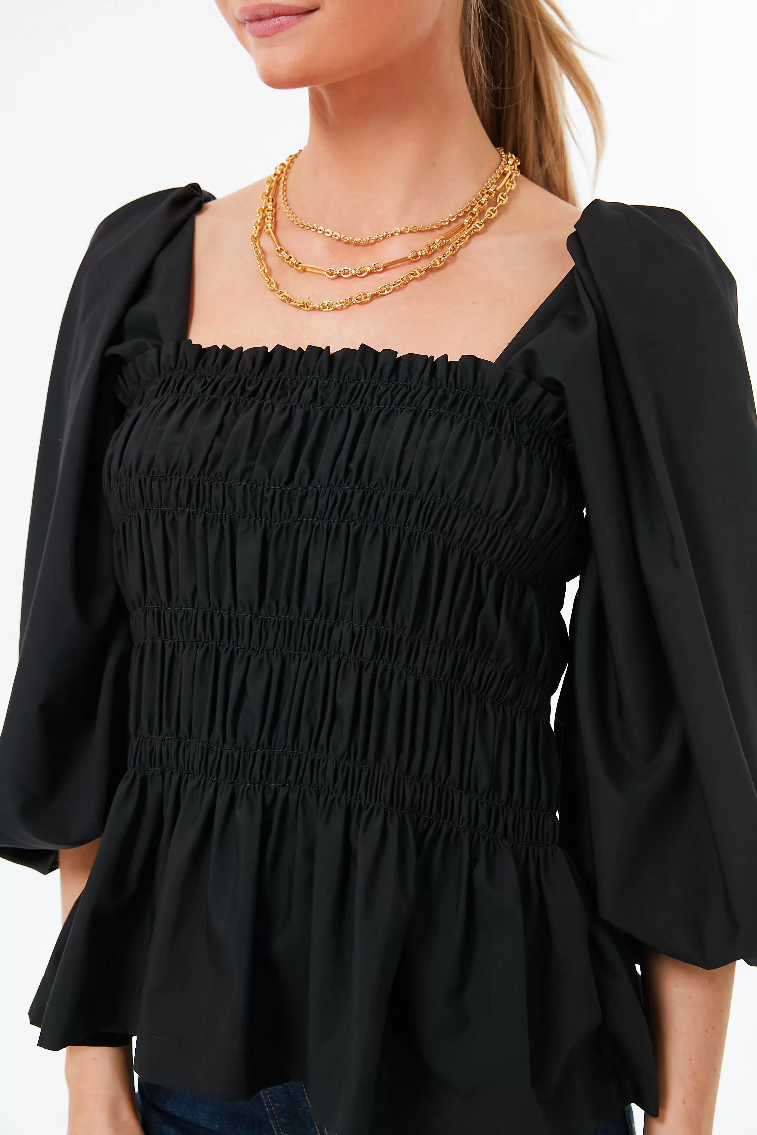 Black Annabelle Blouse