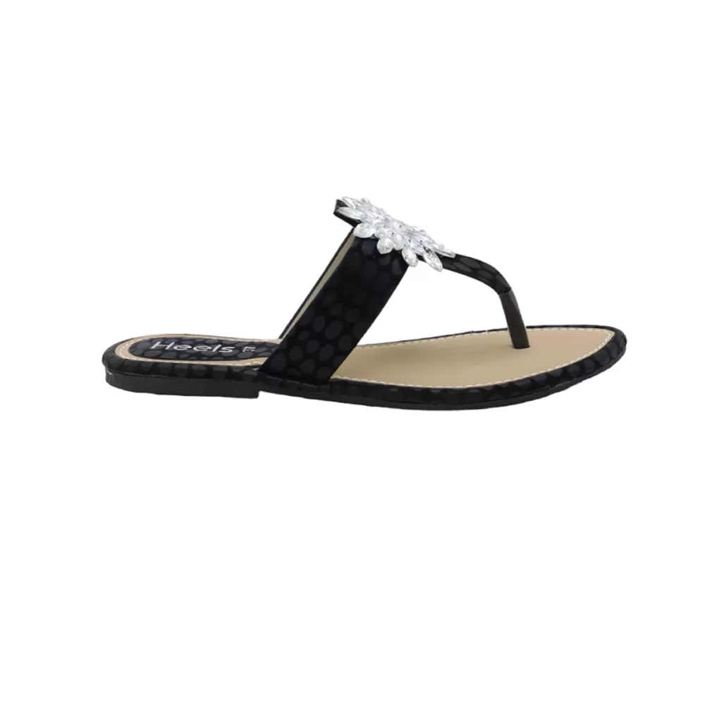 Black Casual Chappal 000338