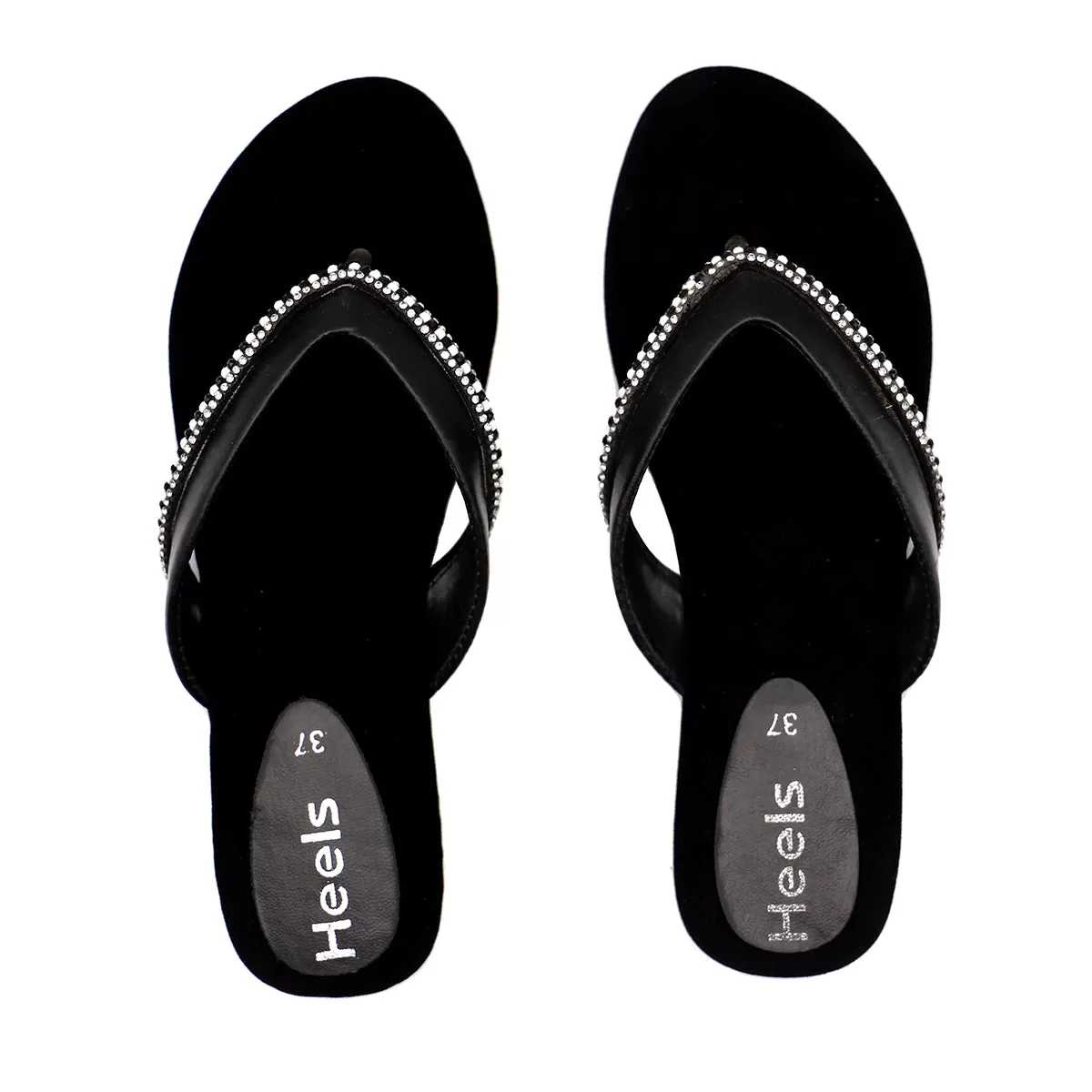 Black Casual Chappal 000359