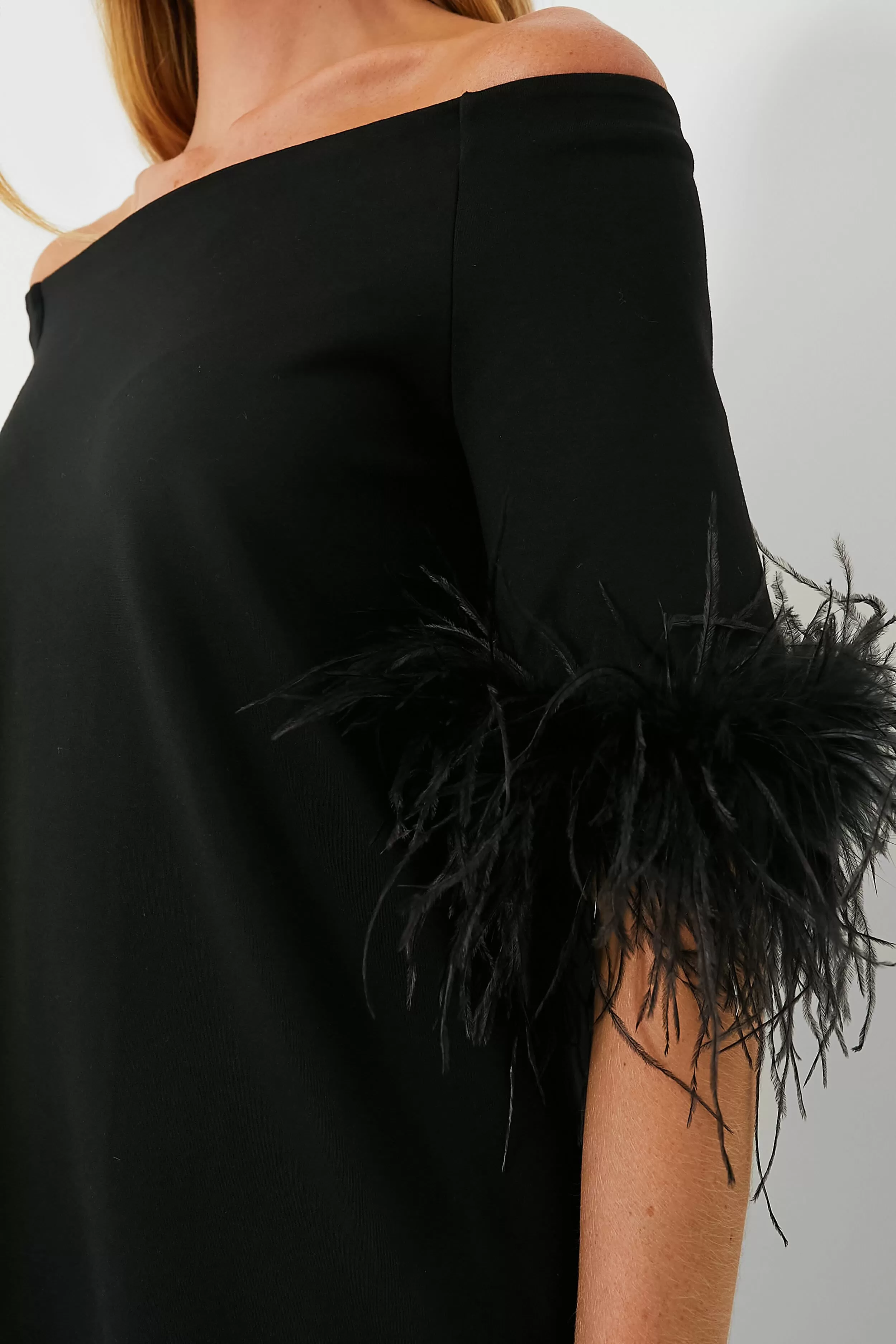 Black Feather Miranda Off The Shoulder Blouse