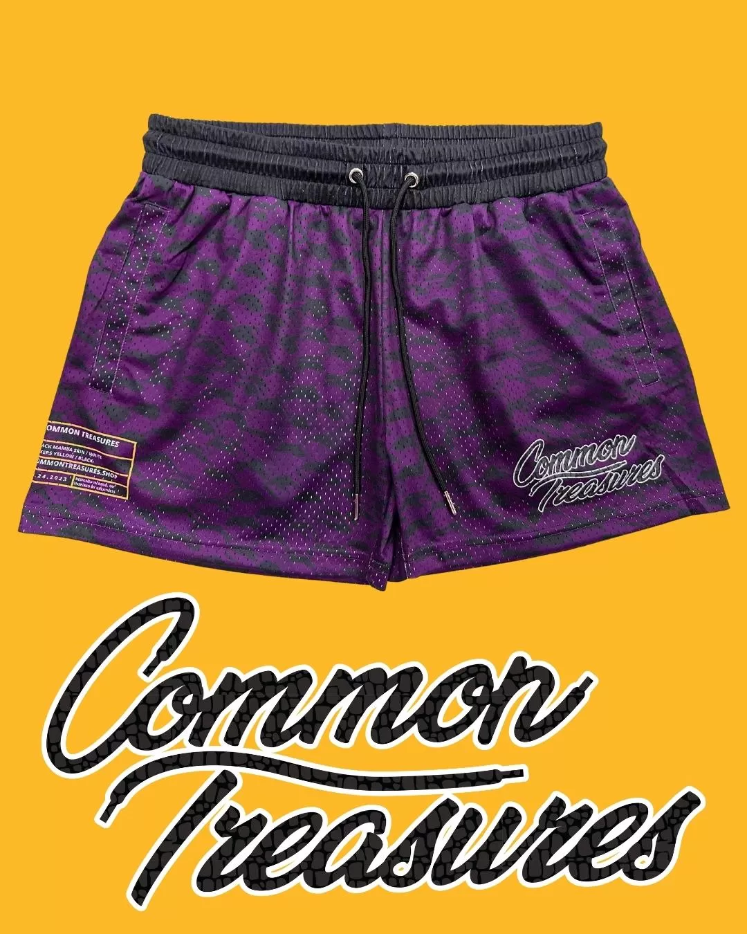 Black Mamba (5" Inseam) - Hoop Shorts