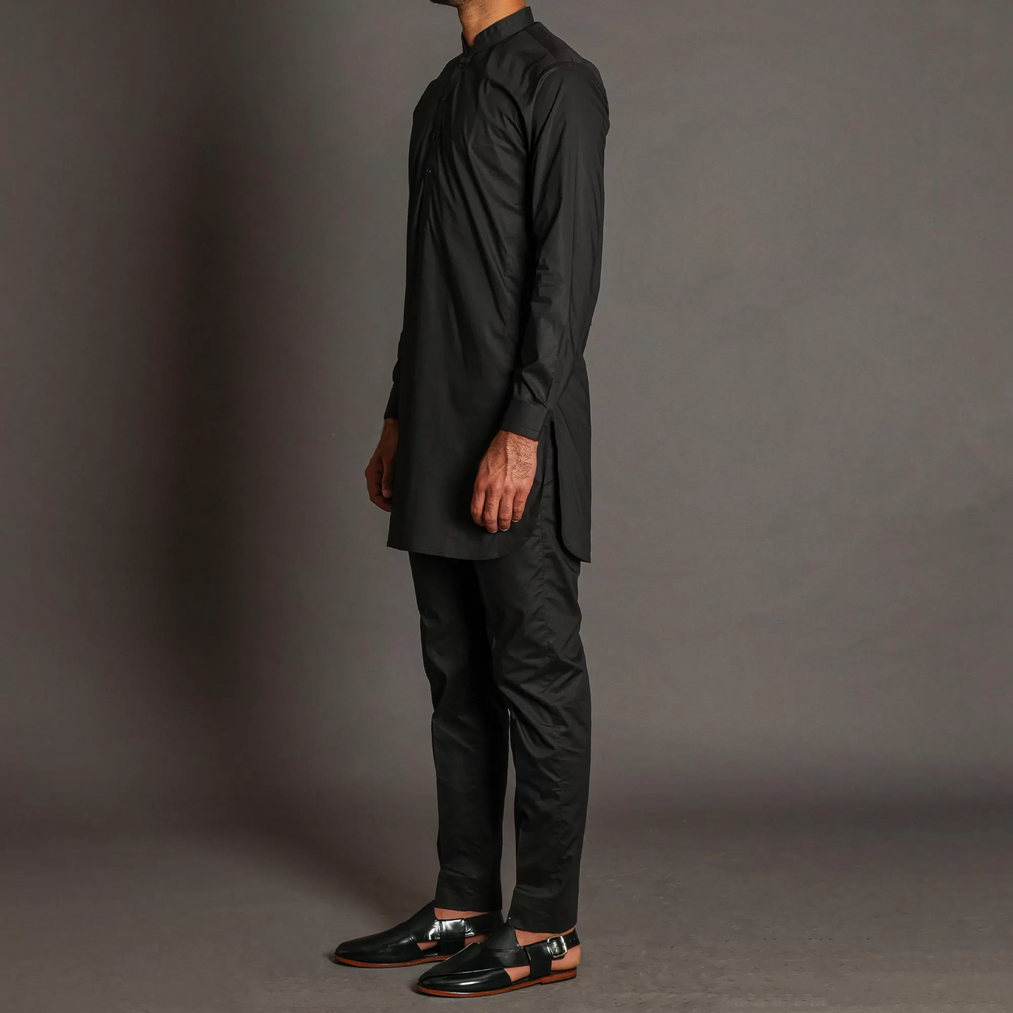 Black Short Kurta