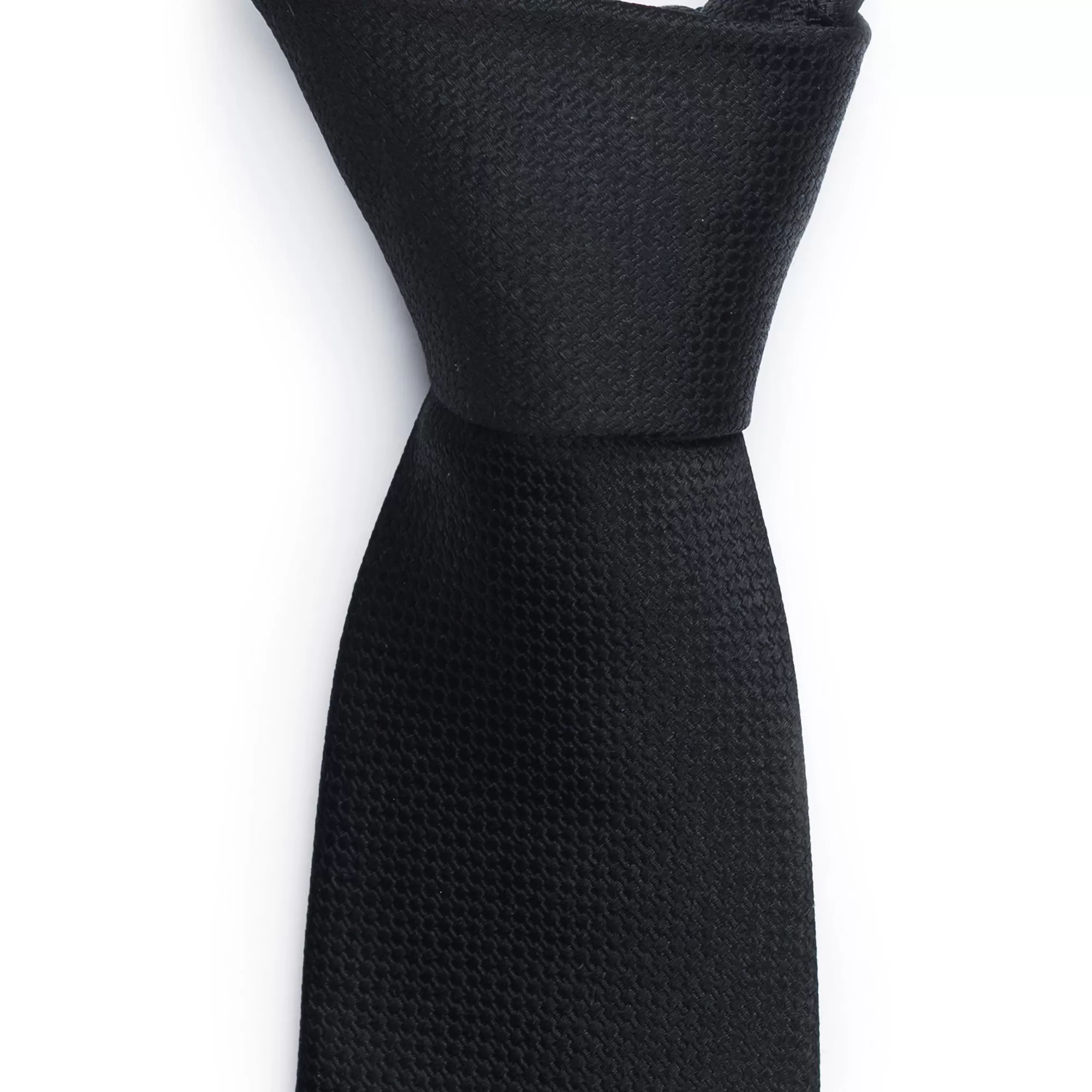 Black Silk Textured Tie