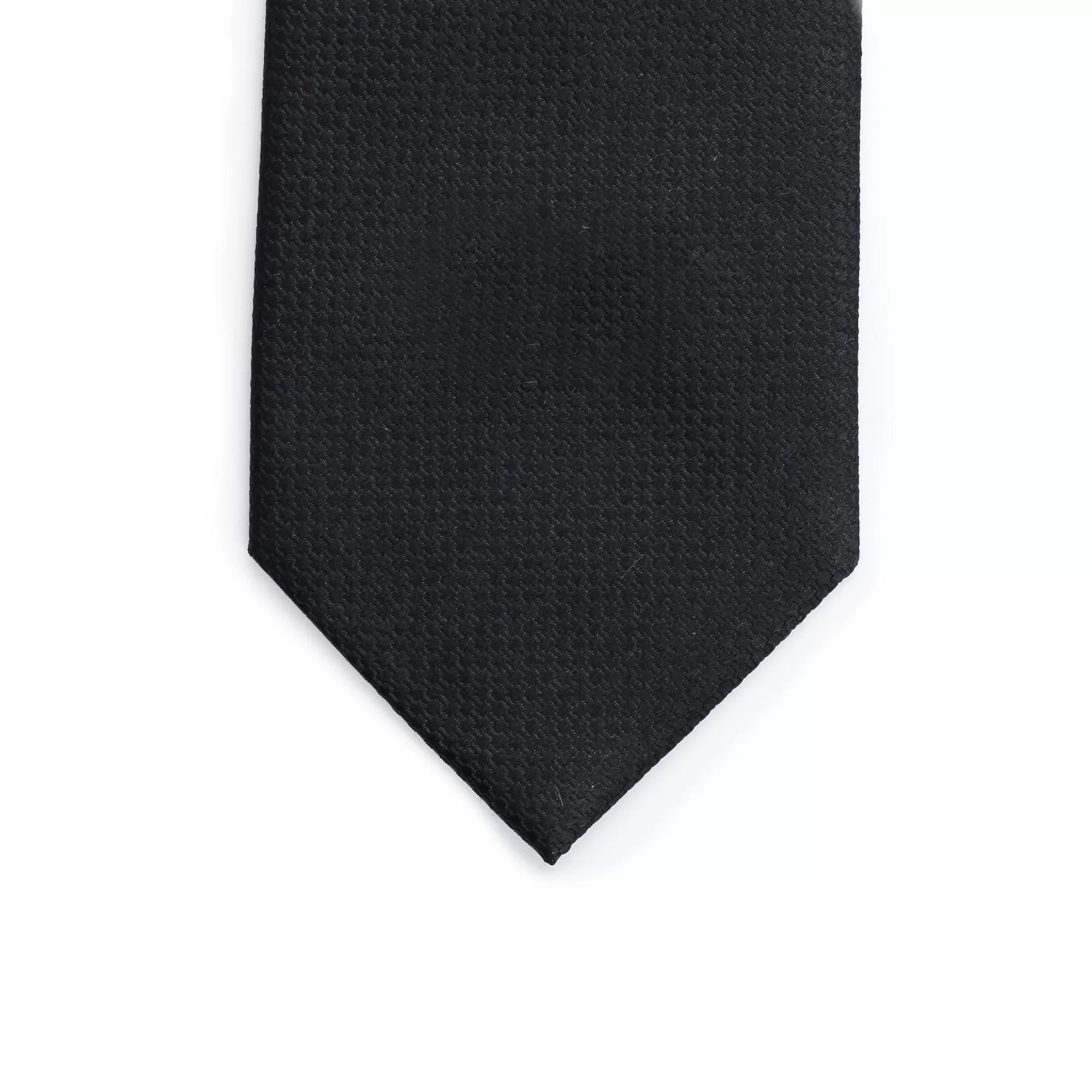 Black Silk Textured Tie