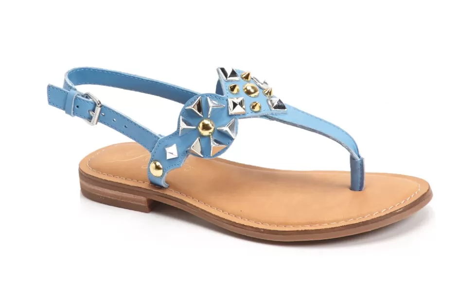 Blue thong sandals