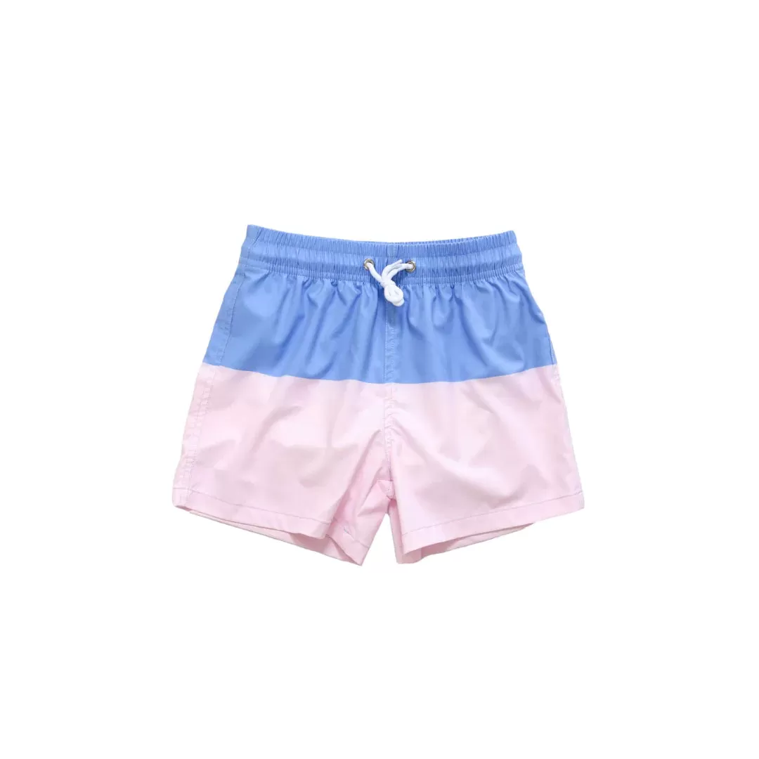 Blueberry Bay Swim - Coastal Cabana Youth Trunks