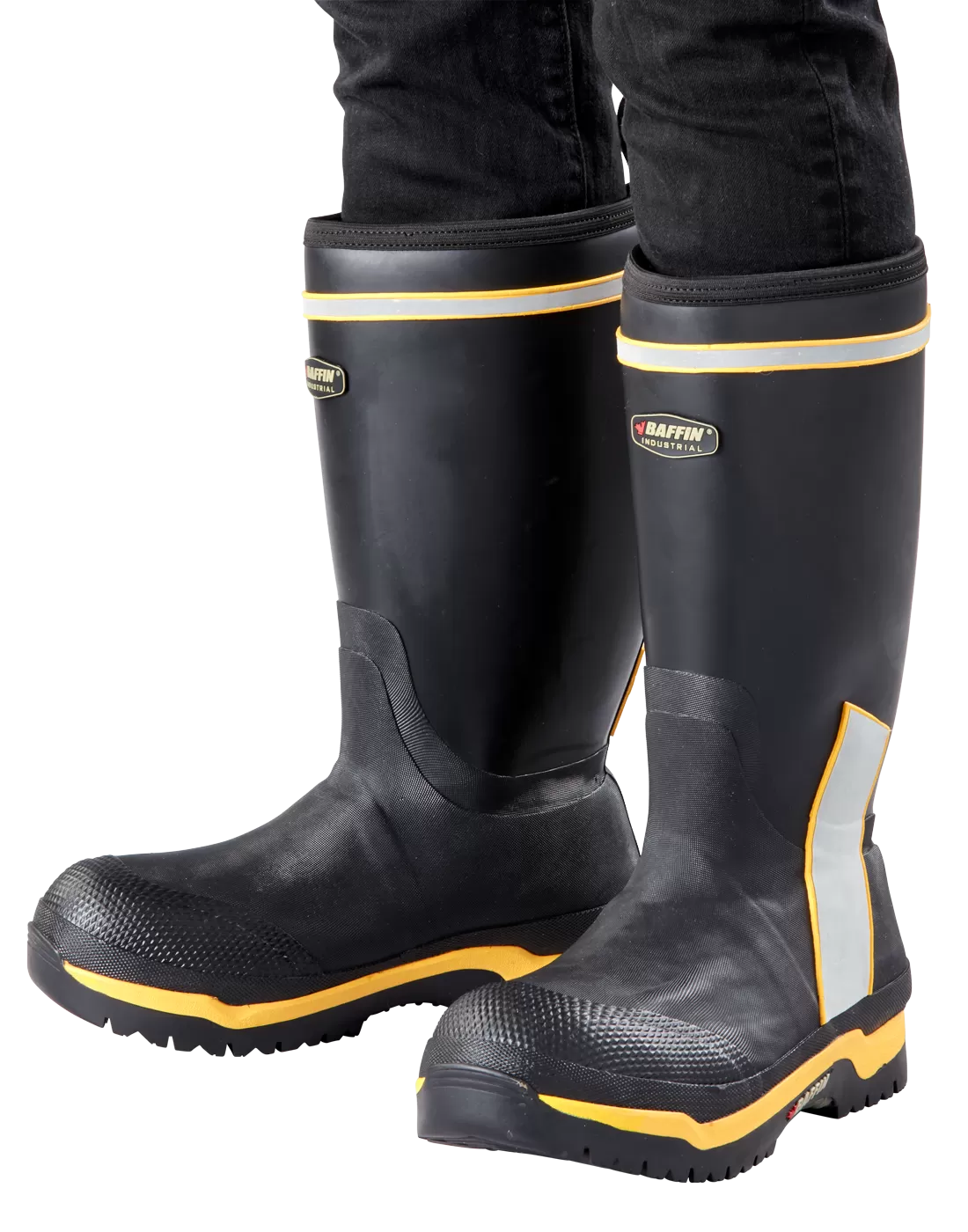 Boots - Baffin CYCLONE, Steel Toe w/ Plate, Tough Comfort Series, Black/Hi-Viz, Men's, COMFMP03