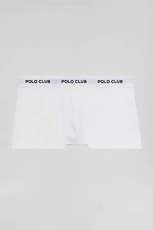 Boxer blanco con logotipo Polo Club