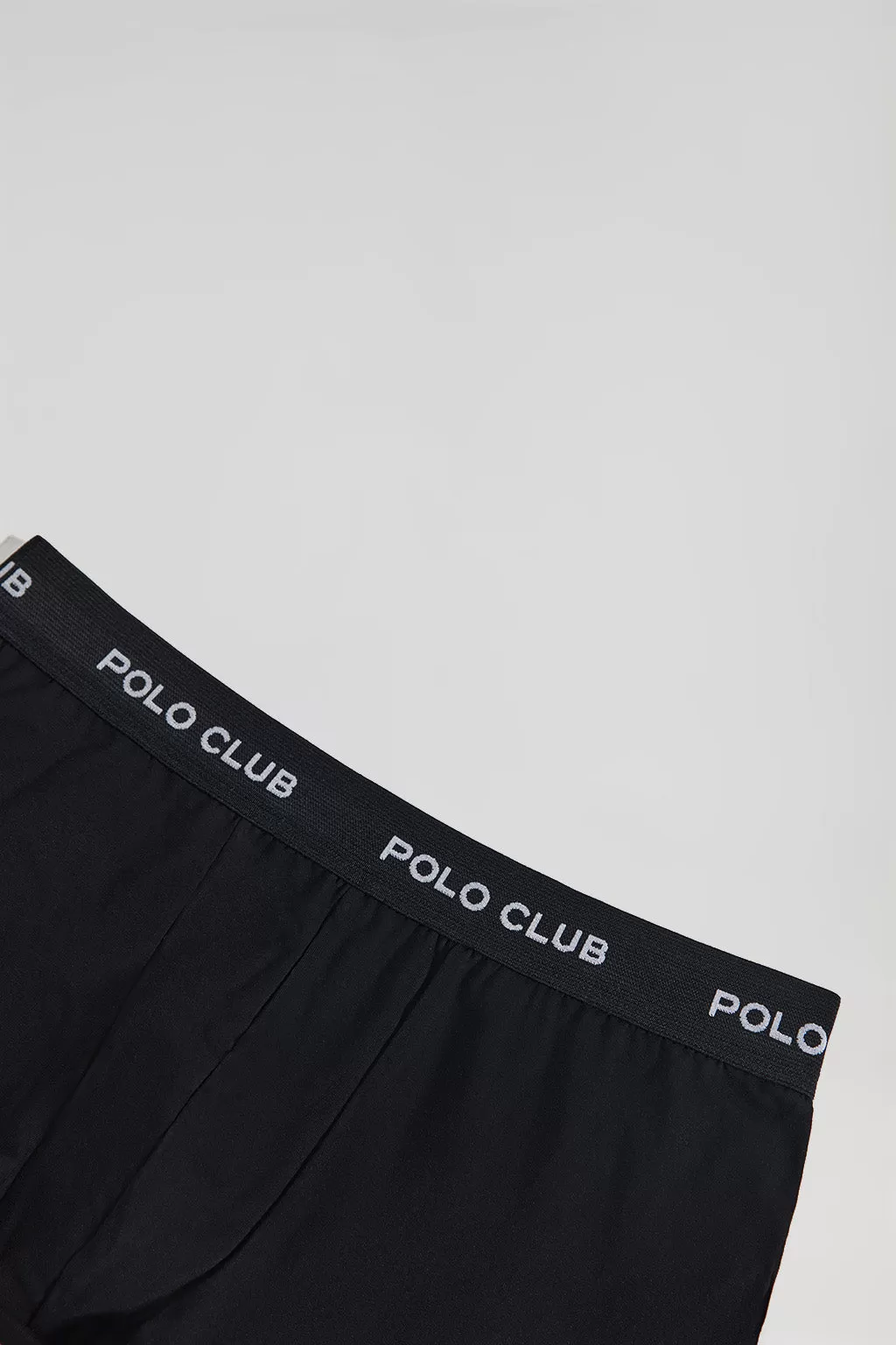 Boxer negro con logotipo Polo Club