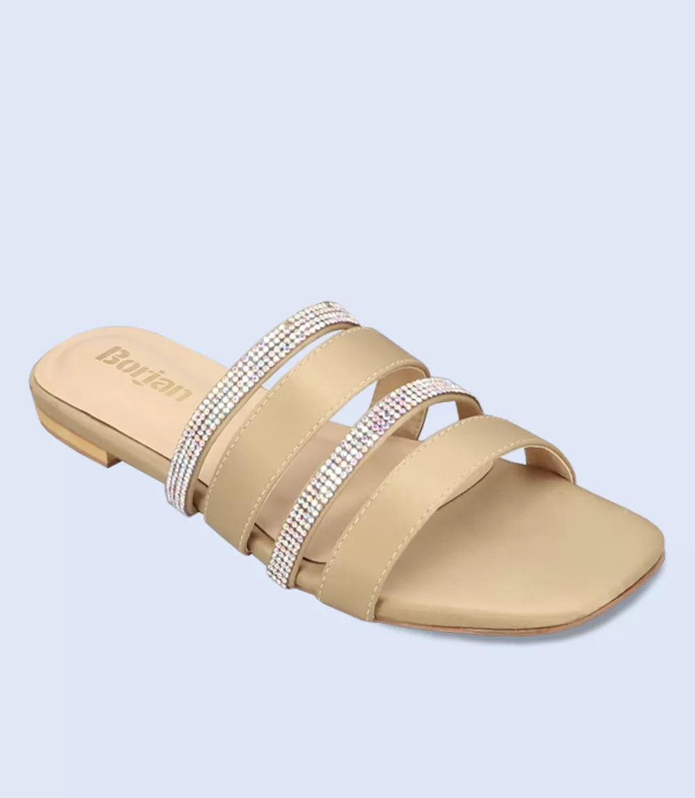 BW9628-GOLD/SILVR-Women Formal Slippers