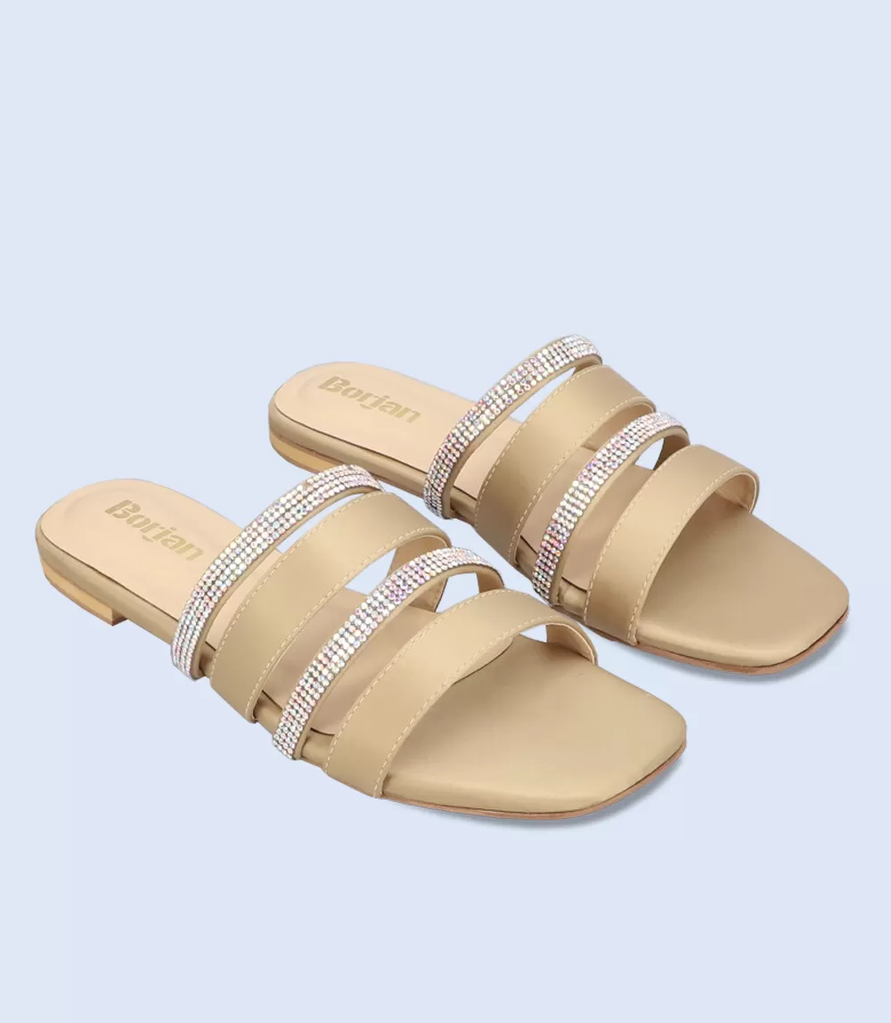 BW9628-GOLD/SILVR-Women Formal Slippers