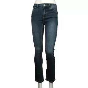 CafèNoir women's flared and short jeans trousers c7 JJ1019 B009 indigo 