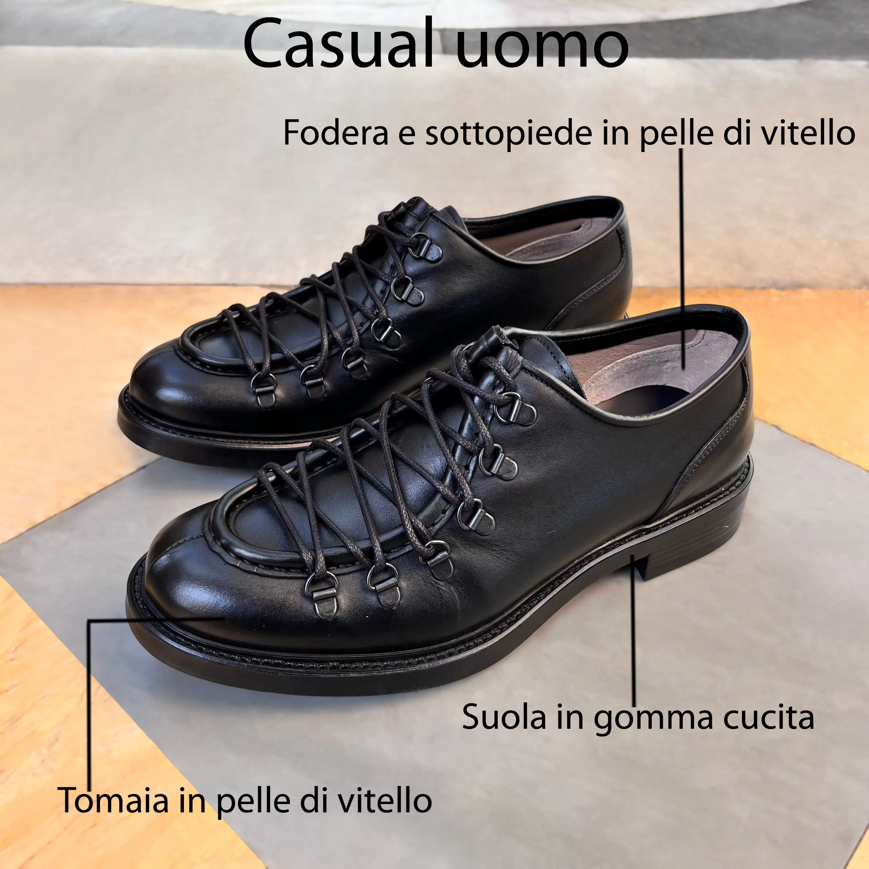 Casual uomo pelle nero