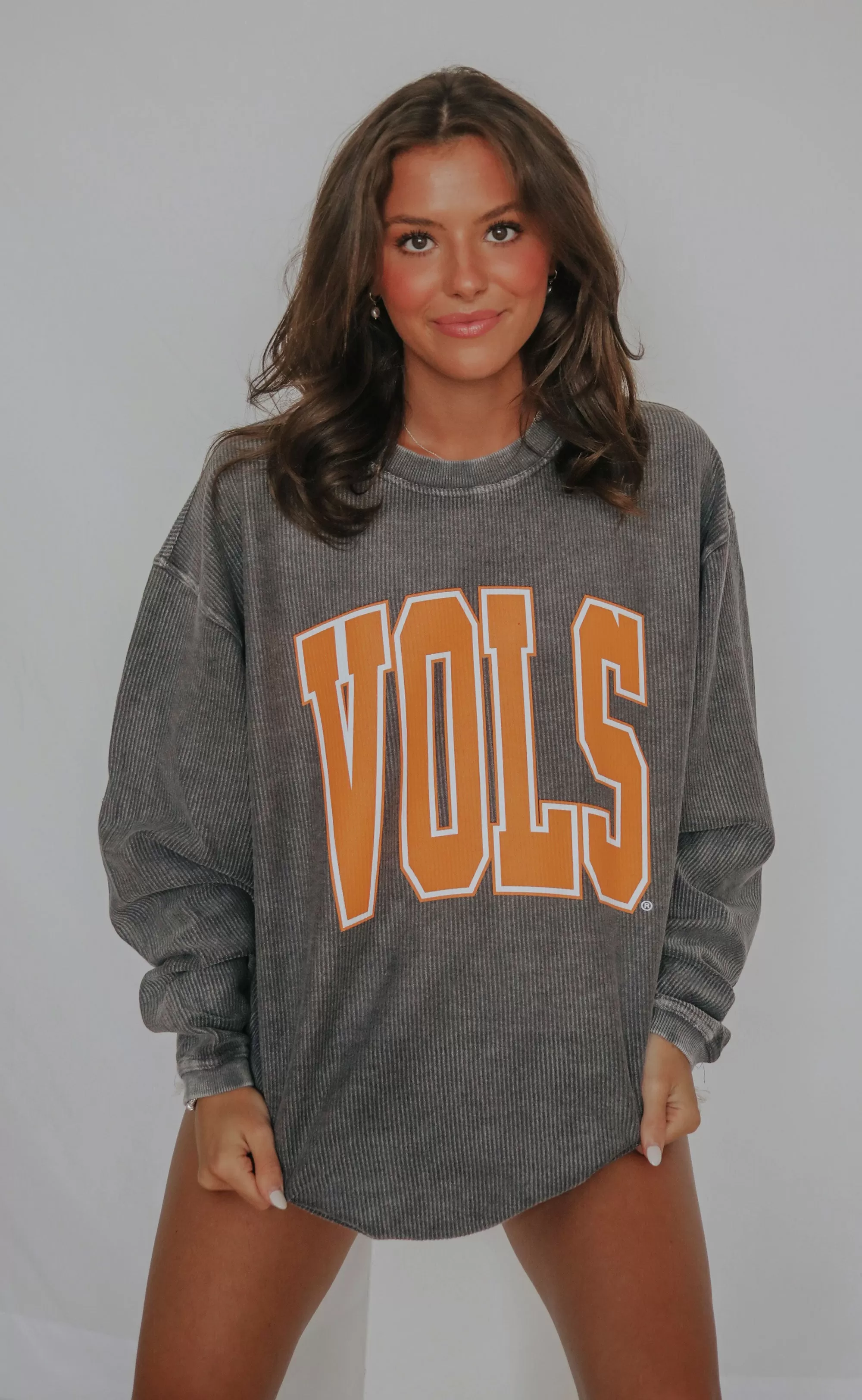 charlie southern: vols collegiate corded sweatshirt - 2023