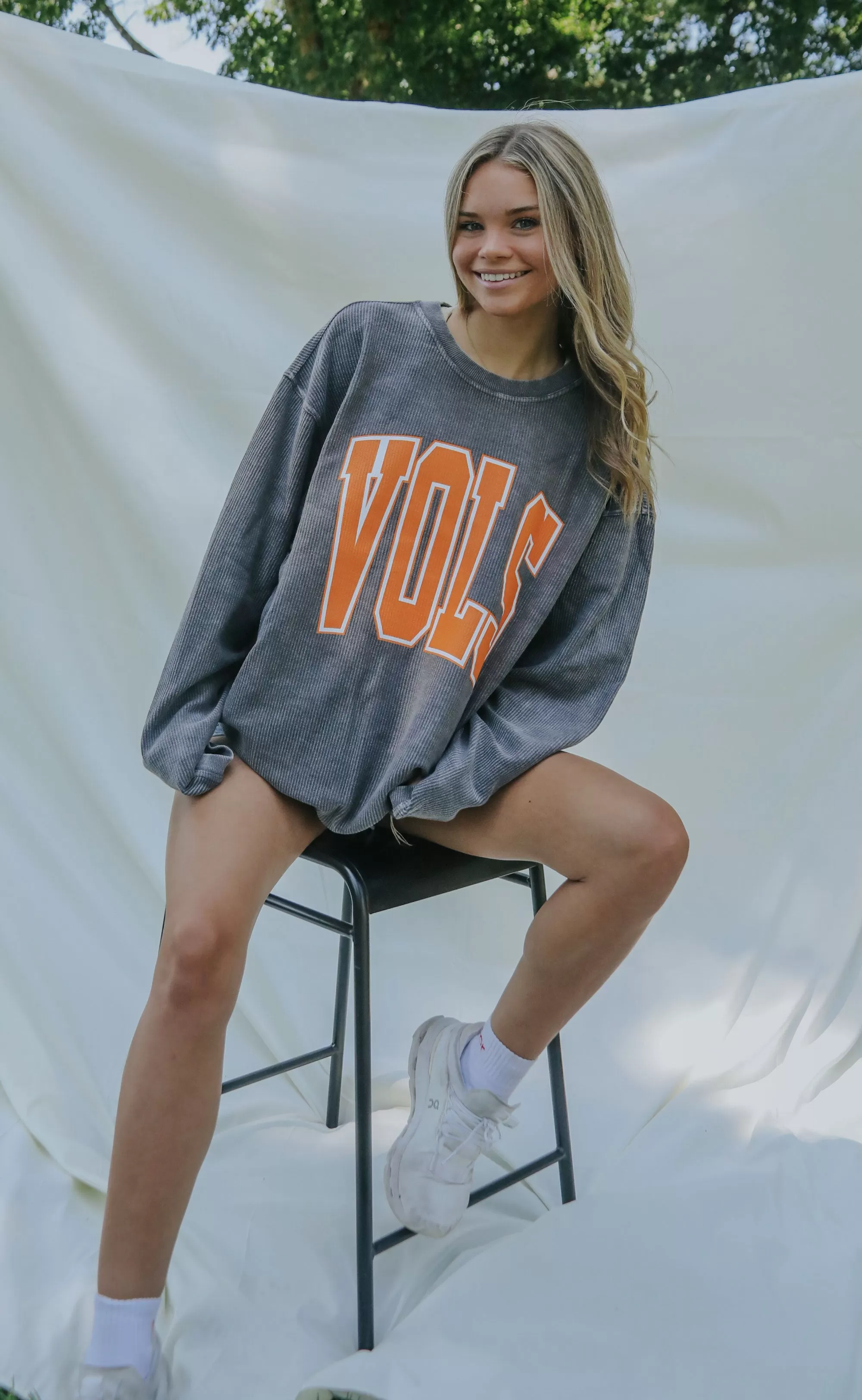 charlie southern: vols collegiate corded sweatshirt - 2023