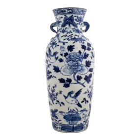 Chinese Export Blue & White Porcelain Vase