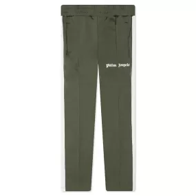 Classic Track Pants - Military/White